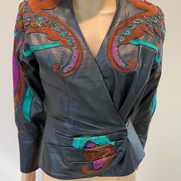 Custom, Elegant Hand made Leather Jacket. - Picture 1 of 5